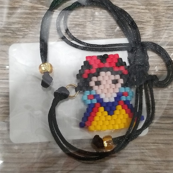 Snow White Miyuki bracelet adjustable - Picture 2 of 2